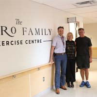 Image of Petro Family outside the Petro Family Exercise Centre at HDGH