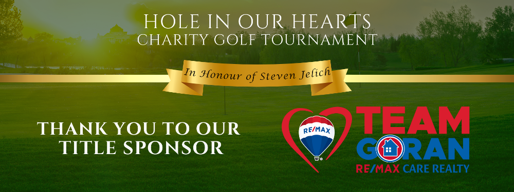 Hole in Our Hearts Charity Golt Tournament Banner